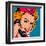 Flight attendant pink-Bruno Pozzo-Framed Art Print