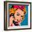 Flight attendant pink-Bruno Pozzo-Framed Art Print