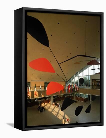 Flight by Alexander Calder in International Arrivals Terminal at New York International Airport-Dmitri Kessel-Framed Premier Image Canvas