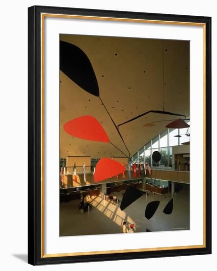 Flight by Alexander Calder in International Arrivals Terminal at New York International Airport-Dmitri Kessel-Framed Photographic Print