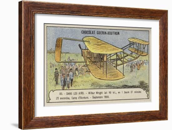 Flight by Wilbur Wright Covering 90 Kilometres in 1 Hour 21 Minutes-null-Framed Giclee Print
