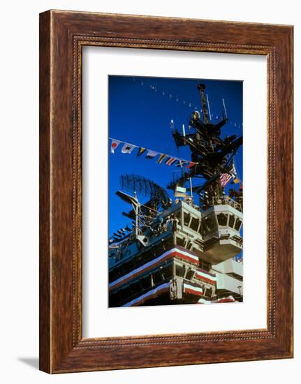 Flight Deck of the USS Kennedy Aircraft Carrier, New York City, New York-null-Framed Photographic Print