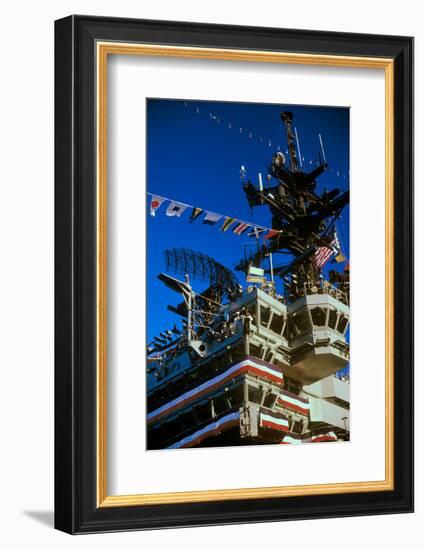 Flight Deck of the USS Kennedy Aircraft Carrier, New York City, New York-null-Framed Photographic Print