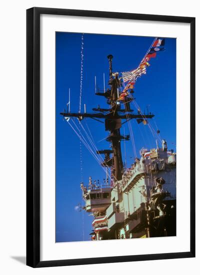 Flight Deck of the USS Kennedy Aircraft Carrier, New York City, New York-null-Framed Photographic Print