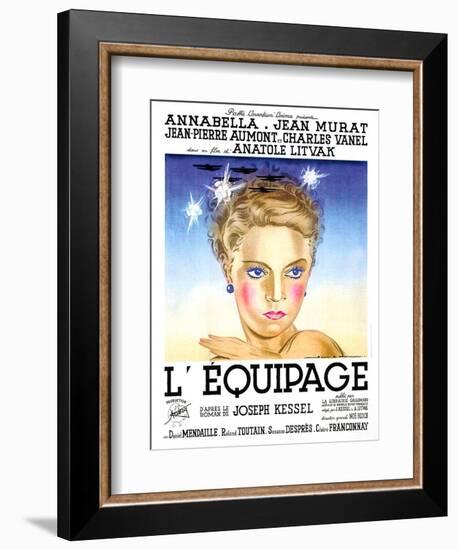 Flight Into Darkness, (aka L'equipage), French poster art, Annabella, 1935-null-Framed Premium Giclee Print