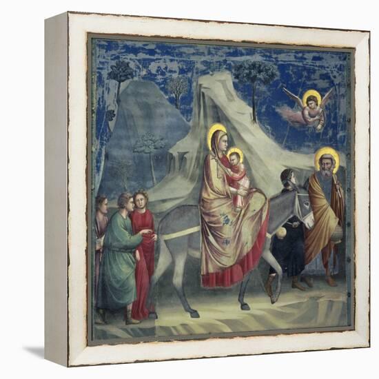 Flight into Egypt, 1303-1305-Giotto di Bondone-Framed Premier Image Canvas