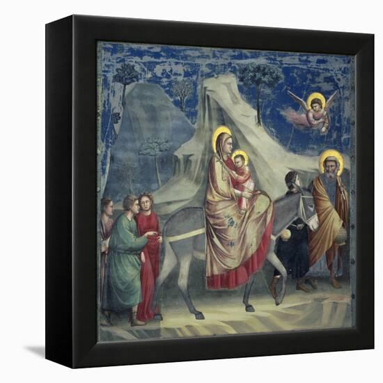 Flight into Egypt, 1303-1305-Giotto di Bondone-Framed Premier Image Canvas