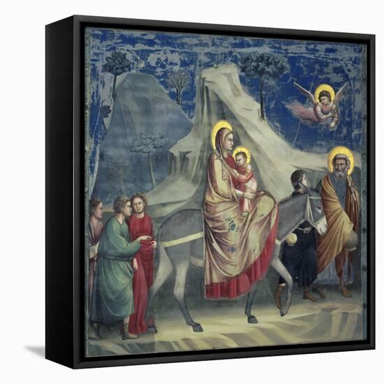 Flight into Egypt, 1303-1305-Giotto di Bondone-Framed Premier Image Canvas