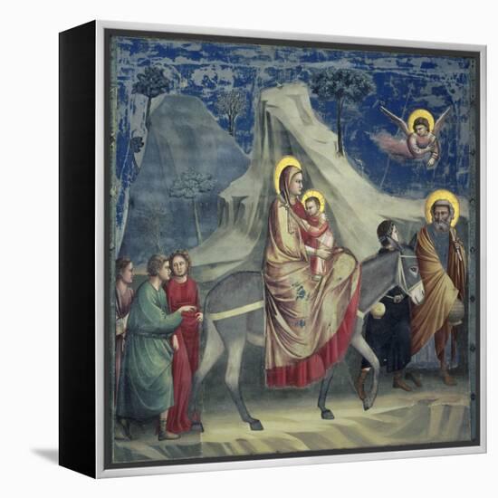 Flight into Egypt, 1303-1305-Giotto di Bondone-Framed Premier Image Canvas