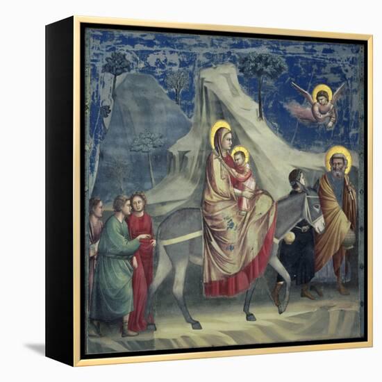 Flight into Egypt, 1303-1305-Giotto di Bondone-Framed Premier Image Canvas
