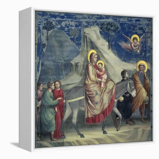 Flight into Egypt, 1303-1305-Giotto di Bondone-Framed Premier Image Canvas