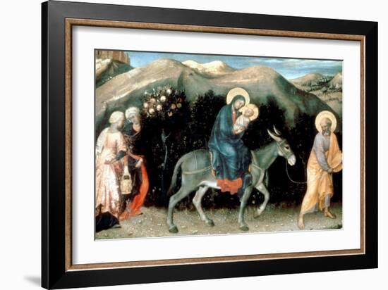 Flight into Egypt, 1423-Gentile da Fabriano-Framed Giclee Print