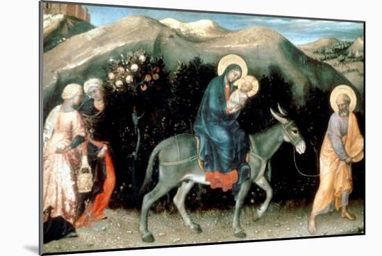 Flight into Egypt, 1423-Gentile da Fabriano-Mounted Giclee Print