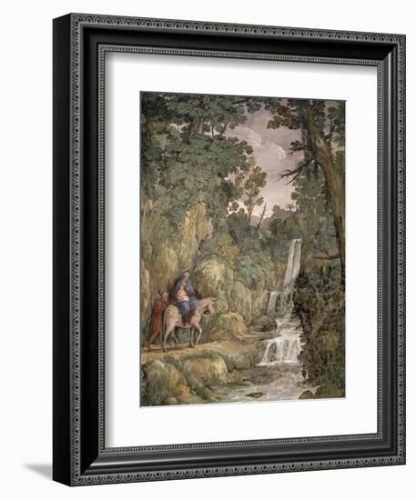 Flight into Egypt, 1621-1630-Pietro da Cortona-Framed Giclee Print