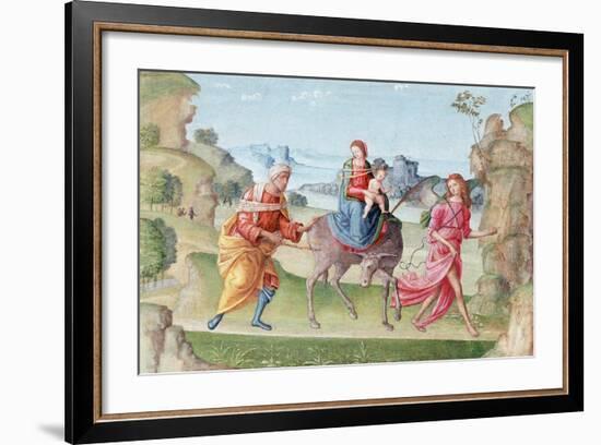 Flight into Egypt, 16th Century-Marco Meloni-Framed Giclee Print