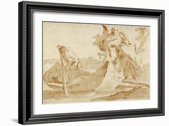 Flight into Egypt, 1725-35-Giovanni Battista Tiepolo-Framed Giclee Print