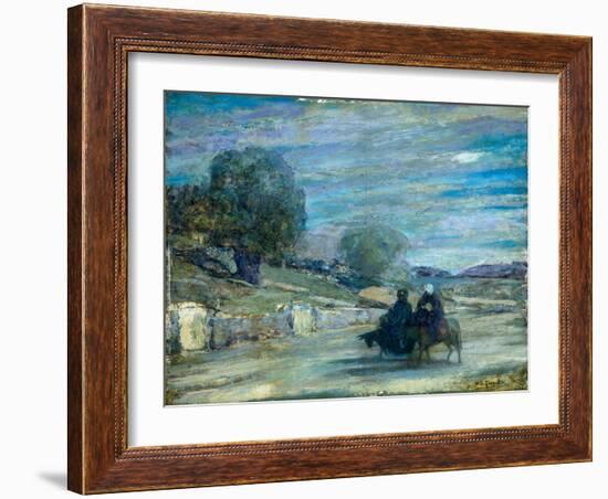 Flight into Egypt, 1921 (Oil on Panel)-Henry Ossawa Tanner-Framed Giclee Print