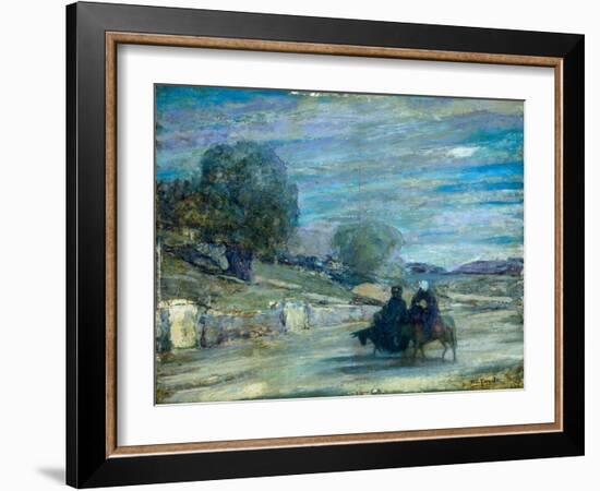 Flight into Egypt, 1921 (Oil on Panel)-Henry Ossawa Tanner-Framed Giclee Print