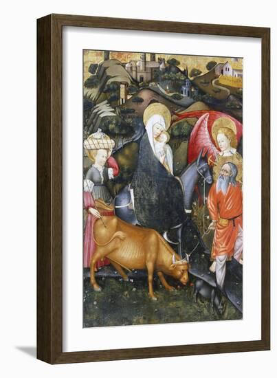 Flight into Egypt, Altarpiece from Verdu, 1432-34-Jaume Ferrer II-Framed Giclee Print