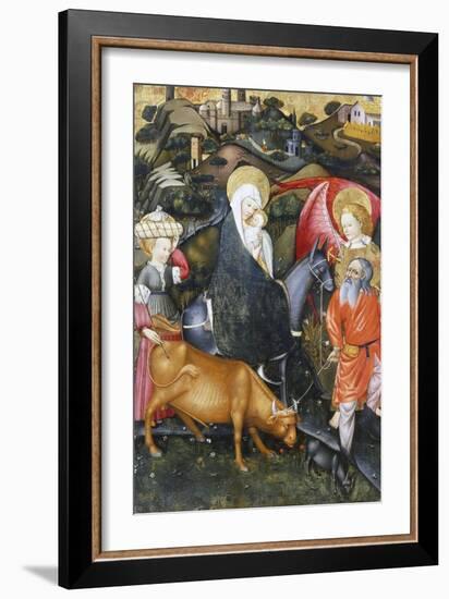 Flight into Egypt, Altarpiece from Verdu, 1432-34-Jaume Ferrer II-Framed Giclee Print