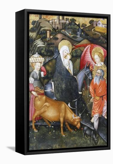Flight into Egypt, Altarpiece from Verdu, 1432-34-Jaume Ferrer II-Framed Premier Image Canvas