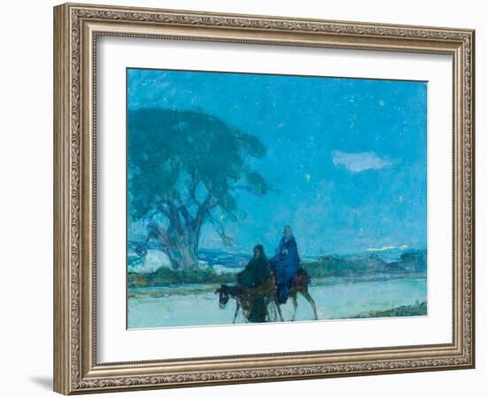 Flight into Egypt, C.1907-12 (Oil on Canvas)-Henry Ossawa Tanner-Framed Giclee Print