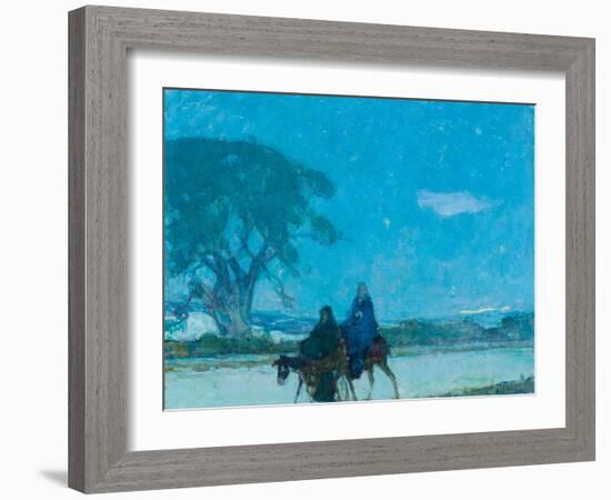 Flight into Egypt, C.1907-12 (Oil on Canvas)-Henry Ossawa Tanner-Framed Giclee Print