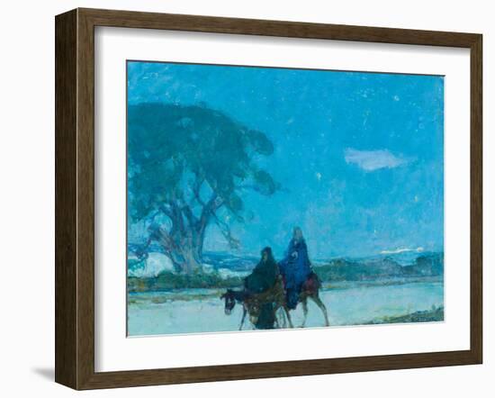 Flight into Egypt, C.1907-12 (Oil on Canvas)-Henry Ossawa Tanner-Framed Giclee Print