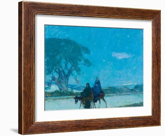 Flight into Egypt, C.1907-12 (Oil on Canvas)-Henry Ossawa Tanner-Framed Giclee Print