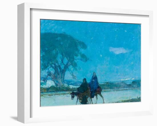 Flight into Egypt, C.1907-12 (Oil on Canvas)-Henry Ossawa Tanner-Framed Giclee Print