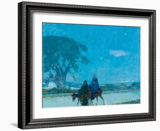 Flight into Egypt, C.1907-12 (Oil on Canvas)-Henry Ossawa Tanner-Framed Giclee Print