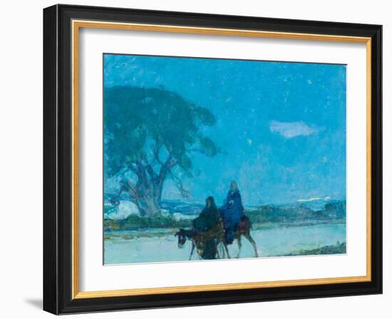 Flight into Egypt, C.1907-12 (Oil on Canvas)-Henry Ossawa Tanner-Framed Giclee Print