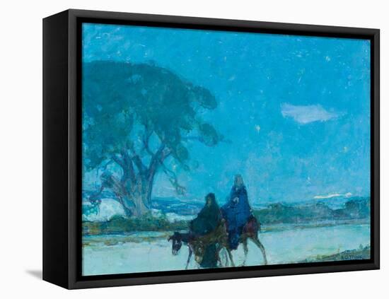 Flight into Egypt, C.1907-12 (Oil on Canvas)-Henry Ossawa Tanner-Framed Premier Image Canvas