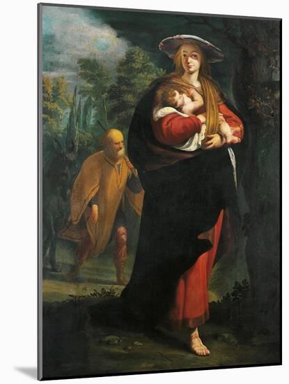 Flight into Egypt, Ca 1620-Giovanni Andrea Ansaldo-Mounted Giclee Print