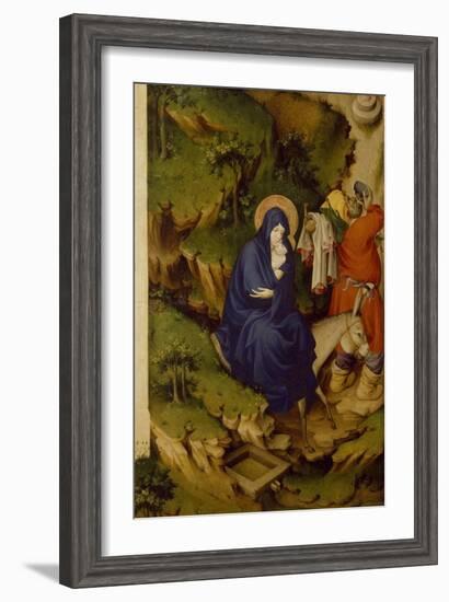 Flight into Egypt, Detail from Right Panel of Champmol Altar-Melchior Broederlam-Framed Giclee Print