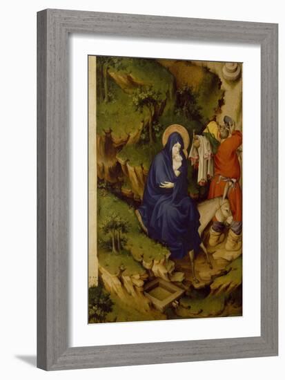 Flight into Egypt, Detail from Right Panel of Champmol Altar-Melchior Broederlam-Framed Giclee Print