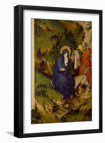 Flight into Egypt, Detail from Right Panel of Champmol Altar-Melchior Broederlam-Framed Giclee Print