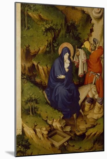 Flight into Egypt, Detail from Right Panel of Champmol Altar-Melchior Broederlam-Mounted Giclee Print