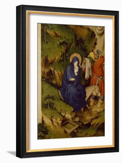 Flight into Egypt, Detail from Right Panel of Champmol Altar-Melchior Broederlam-Framed Giclee Print