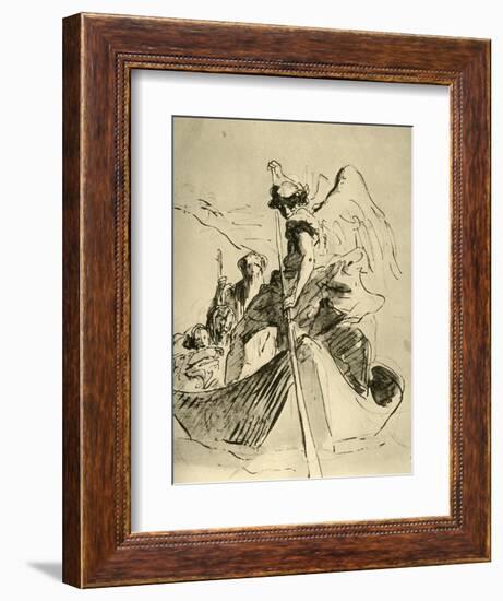 'Flight into Egypt', mid 18th century, (1928)-Giovanni Battista Tiepolo-Framed Giclee Print