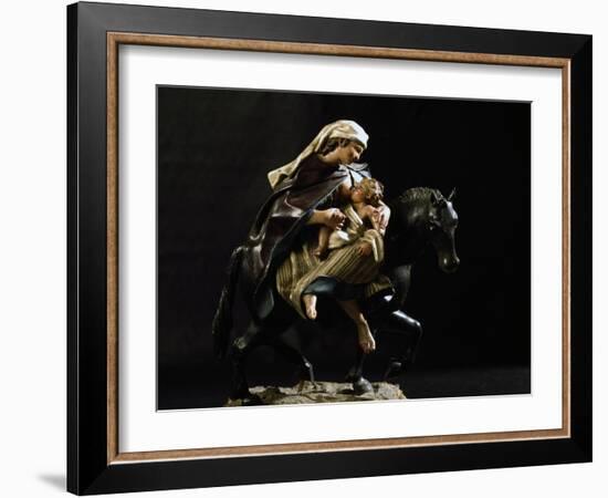 Flight into Egypt, Nativity Figurine-Anton Maria Maragliano-Framed Giclee Print