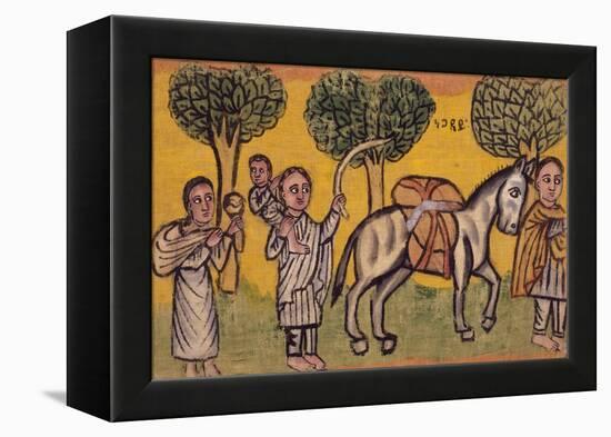 Flight into Egypt of Holy Family, Ethiopia-null-Framed Premier Image Canvas