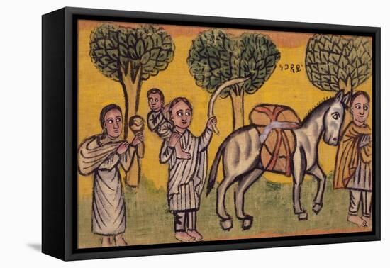 Flight into Egypt of Holy Family, Ethiopia-null-Framed Premier Image Canvas