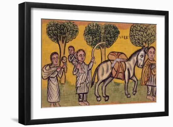 Flight into Egypt of Holy Family, Ethiopia-null-Framed Giclee Print