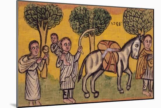 Flight into Egypt of Holy Family, Ethiopia-null-Mounted Giclee Print