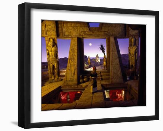 Flight into Egypt, Permanent Polyscenic Electronic Nativity Scene, Messina, Italy-null-Framed Giclee Print