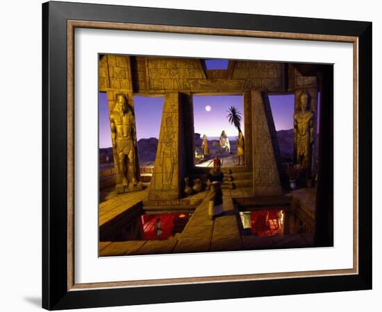 Flight into Egypt, Permanent Polyscenic Electronic Nativity Scene, Messina, Italy-null-Framed Giclee Print