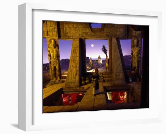 Flight into Egypt, Permanent Polyscenic Electronic Nativity Scene, Messina, Italy-null-Framed Giclee Print