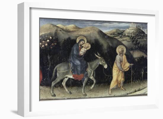 Flight into Egypt (Predella Detail from Adoration-Gentile Da Fabriano-Framed Giclee Print