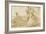 Flight into Egypt (recto); Various Studies (verso)-Giovanni Battista Tiepolo-Framed Art Print